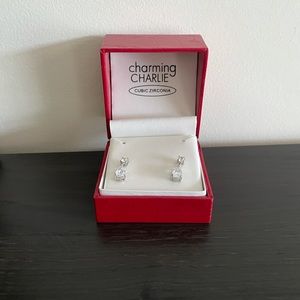 Charming Charlie’s cubic zirconia earrings